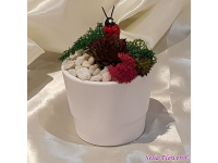Martisor in vas ceramic alb tip ghiveci 1_325093644